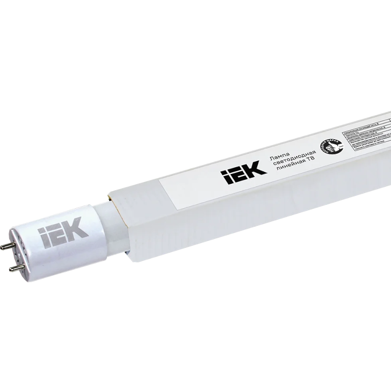 Лампа світлодіодна IEK T8, 9Вт, G13, 4100К (LLA-T8-09-230-41-G13)